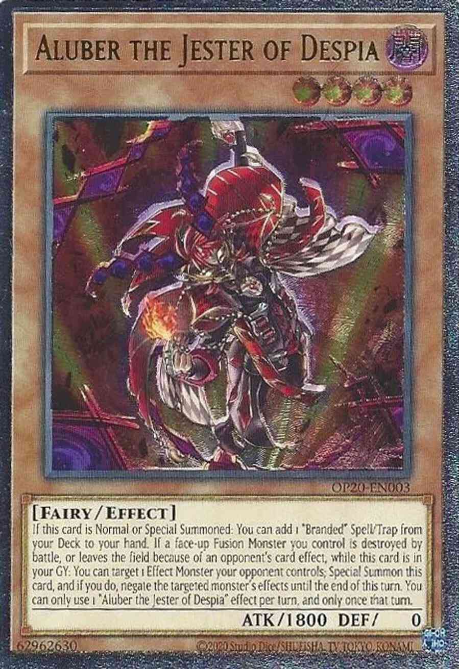 Aluber the Jester of Despia - OP20-EN003 - Ultimate Rare - Unlimited