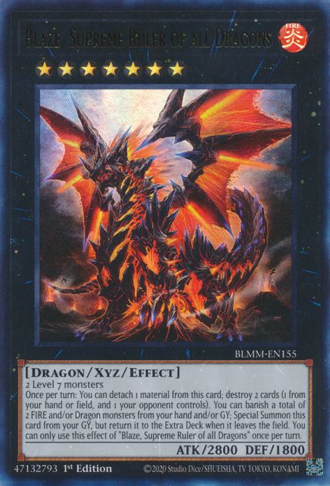 Blaze, Supreme Ruler of all Dragons - BLMM-EN155 - Ultra Rare - 1st Edition
