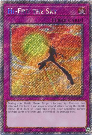 Hi-Five the Sky - RA04-EN239 - Platinum Secret Rare - 1st Edition