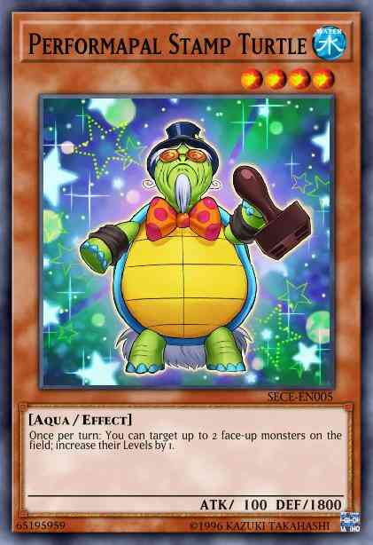Performapal Stamp Turtle - MP15-EN195 - Common - 1st Edition