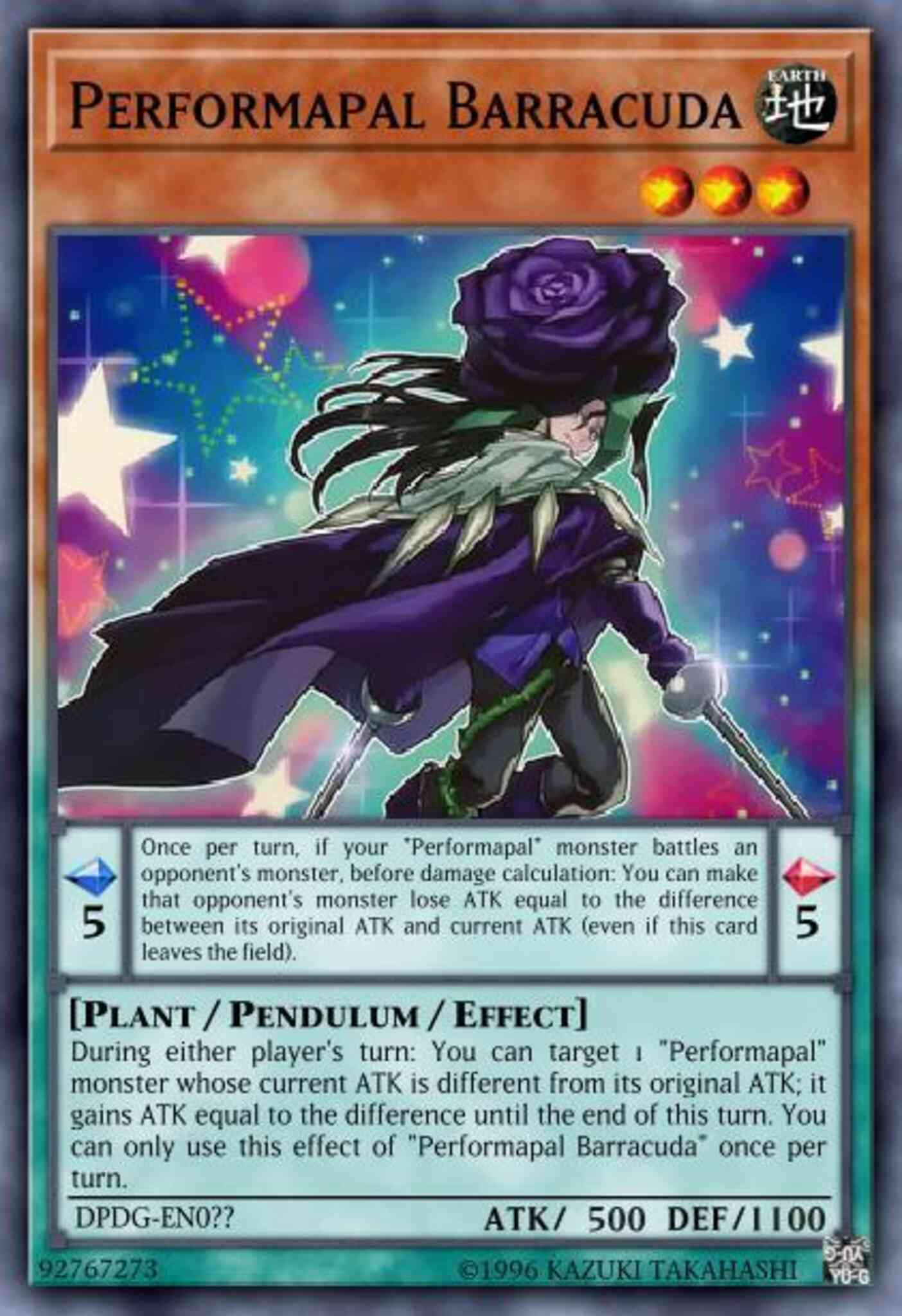 Performapal Barracuda - DPDG-EN003 - Super Rare - 1st Edition