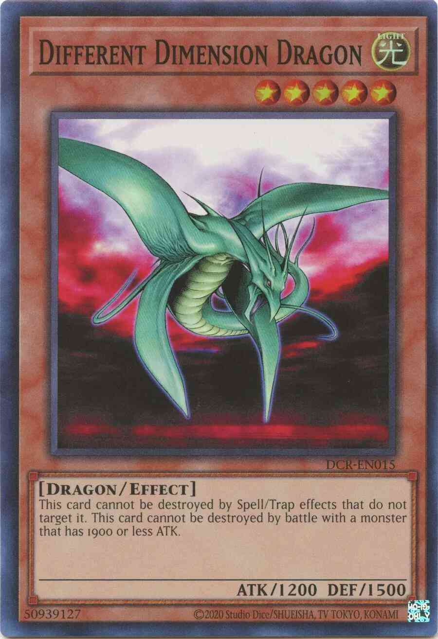 Different Dimension Dragon - 25th Anniversary - DCR-EN015 - Super Rare - Unlimited