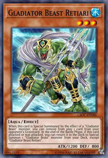 Gladiator Beast Retiari - CSOC-EN086 - Secret Rare - Unlimited