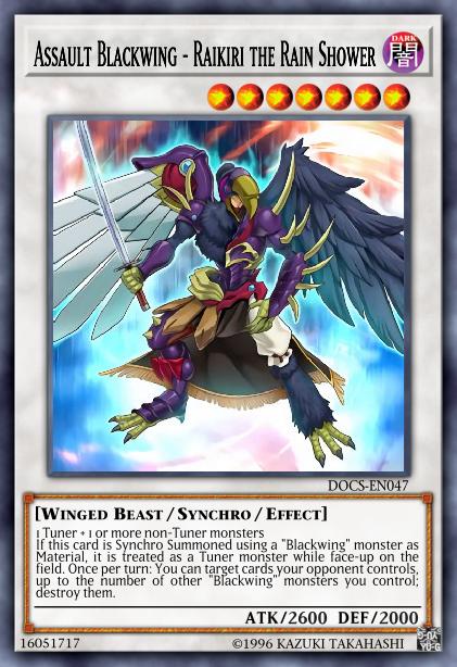 Assault Blackwing - Raikiri the Rain Shower - DOCS-EN047 - Ultra Rare - 1st Edition