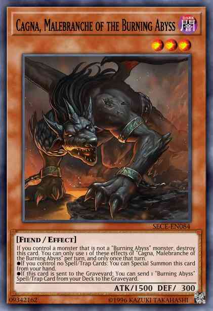 Cagna, Malebranche of the Burning Abyss - SECE-EN084 - Rare - Unlimited