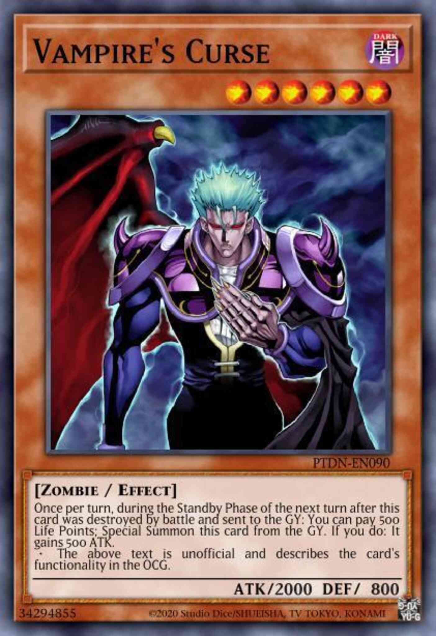 Vampire's Curse - PTDN-EN090 - Ultra Rare - 1st Edition