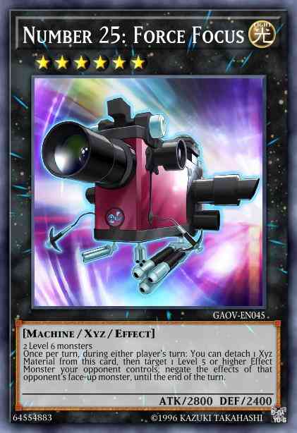 Number 25: Force Focus - GAOV-EN045 - Ultimate Rare - 1st Edition