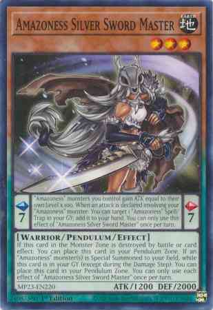 Amazoness Silver Sword Master - MP23-EN220 - Common - 1st Edition