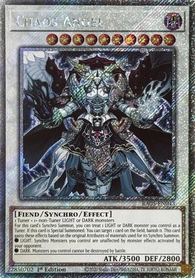 Chaos Angel - RA05-EN043 - Platinum Secret Rare - 1st Edition