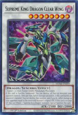 Supreme King Dragon Clear Wing - MZMI-EN059 - Rare - 1st Edition