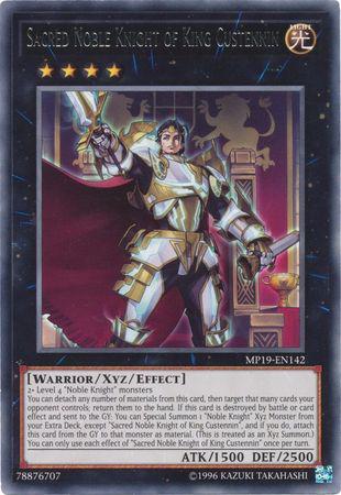 Sacred Noble Knight of King Custennin - MP19-EN142 - Rare - Unlimited