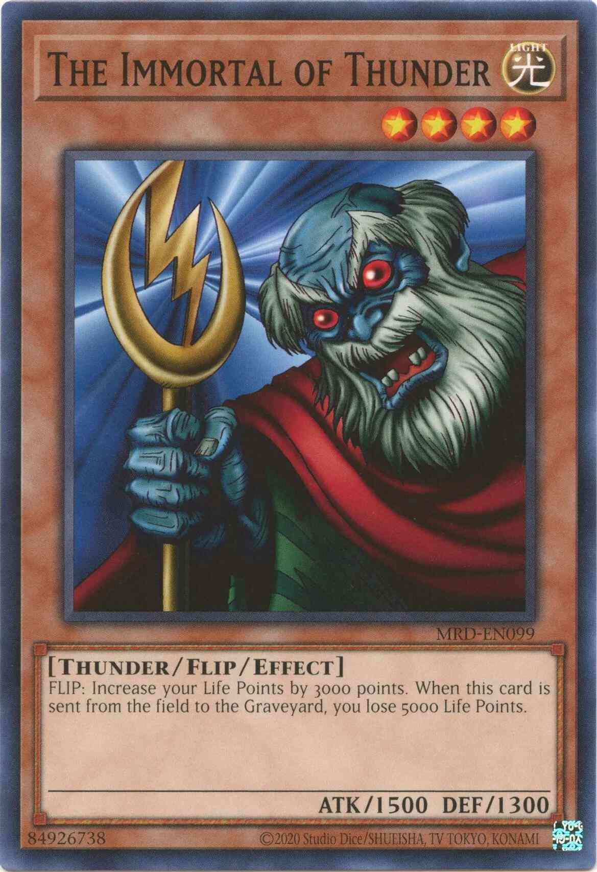 The Immortal of Thunder - 25th Anniversary - MRD-EN099 - Common - Unlimited