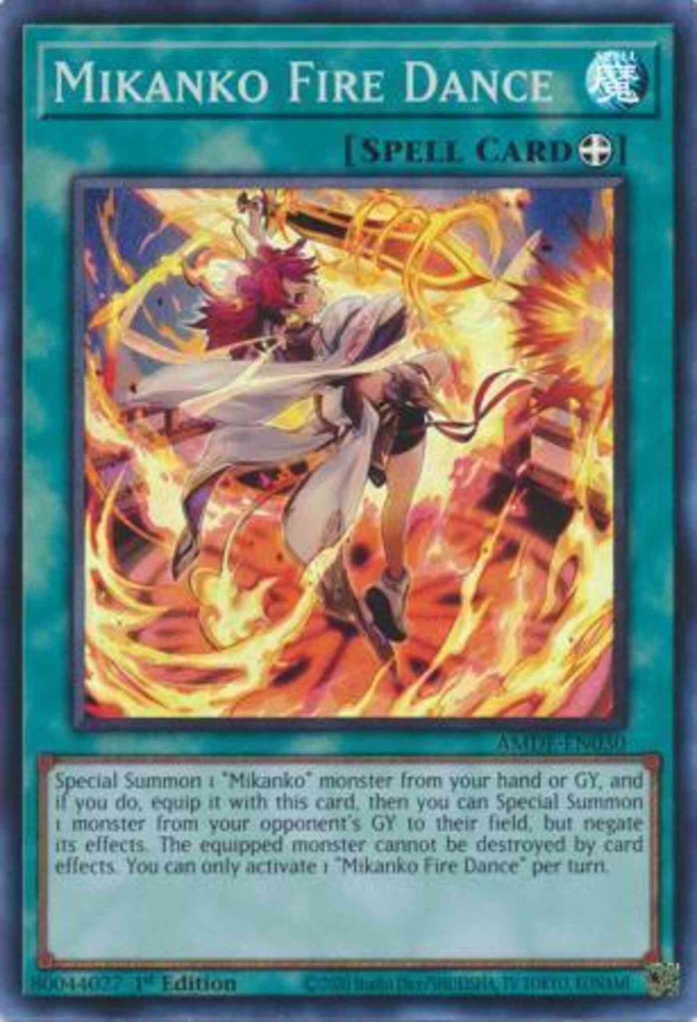 Mikanko Fire Dance - AMDE-EN030 - Super Rare - 1st Edition