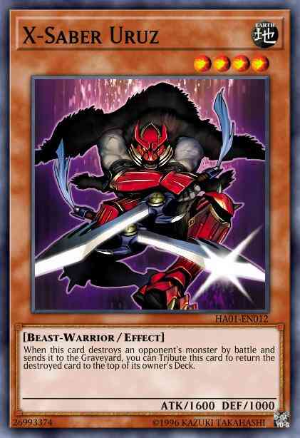 X-Saber Uruz - HA01-EN012 - Super Rare - Limited
