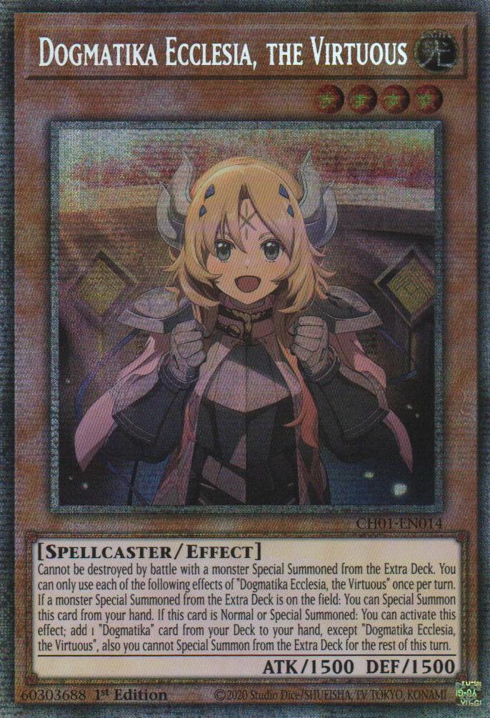 Dogmatika Ecclesia, the Virtuous - CH01-EN014 - Starlight Rare - 1st Edition