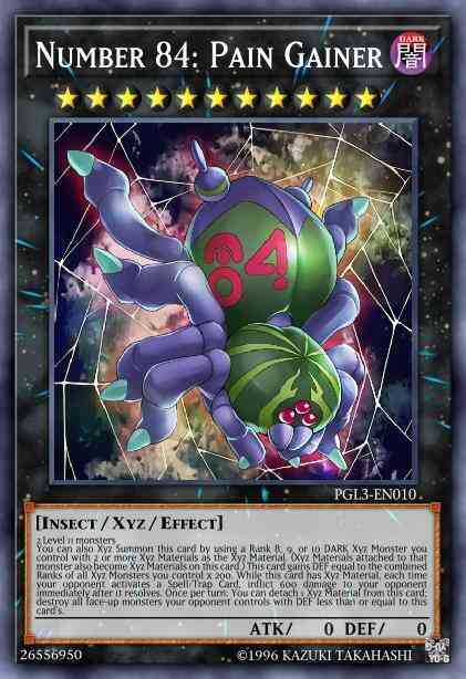 Number 84: Pain Gainer - PGL3-EN010 - Gold Secret Rare - 1st Edition