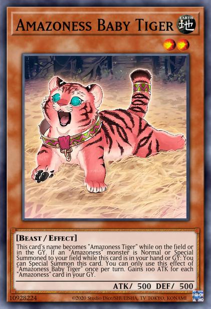 Amazoness Baby Tiger - LEDU-EN009 - Ultra Rare - 1st Edition