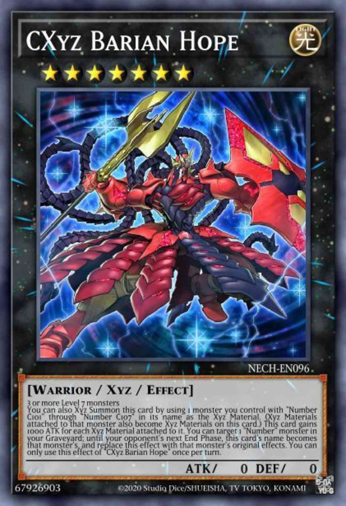 CXyz Barian Hope - MP15-EN189 - Super Rare - 1st Edition