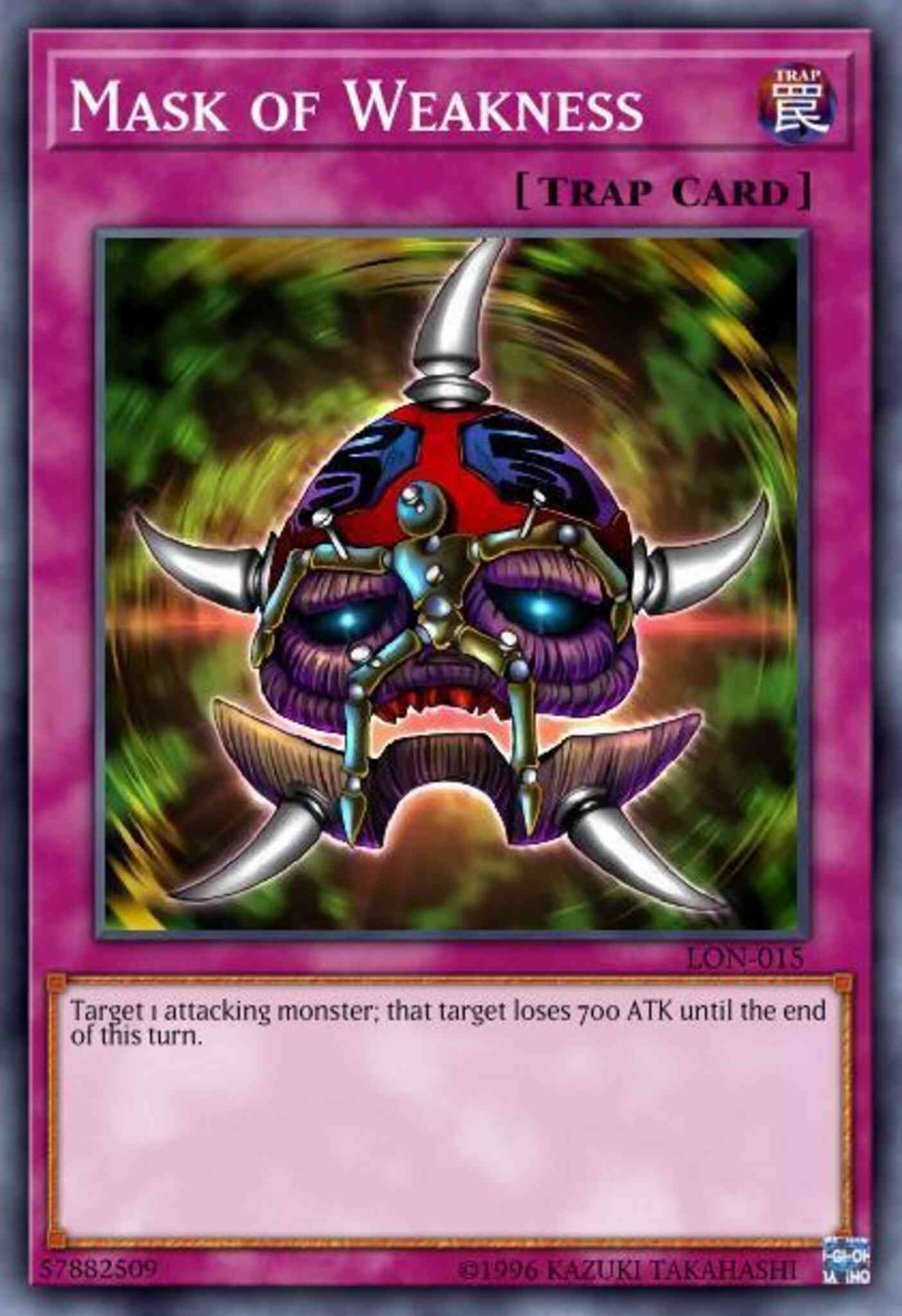 Mask of Weakness - DTP1-EN017 - Duel Terminal Normal Parallel Rare - Duel Terminal