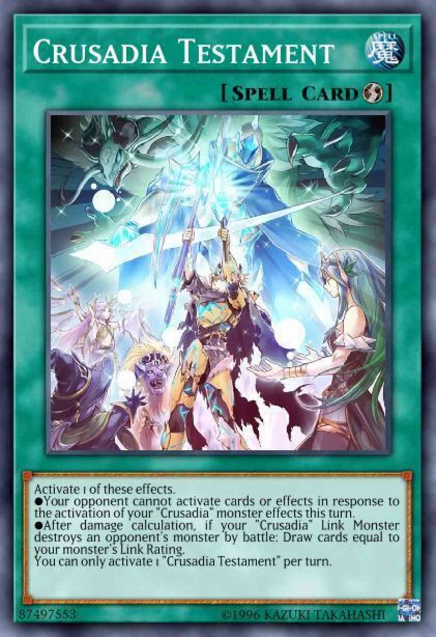 Crusadia Testament - MP20-EN078 - Rare - 1st Edition