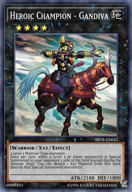 Heroic Champion - Gandiva - ABYR-EN042 - Ultimate Rare - 1st Edition