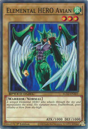 Elemental HERO Avian - SGX2-ENA01 - Common - 1st Edition
