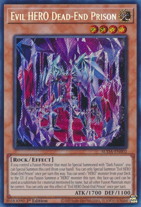 Evil HERO Dead-End Prison - SUDA-EN002 - Secret Rare - 1st Edition