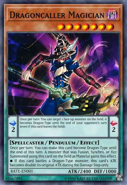 Dragoncaller Magician - RATE-EN001 - Super Rare - 1st Edition