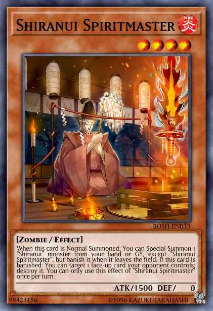 Shiranui Spiritmaster - BOSH-EN033 - Rare - Unlimited