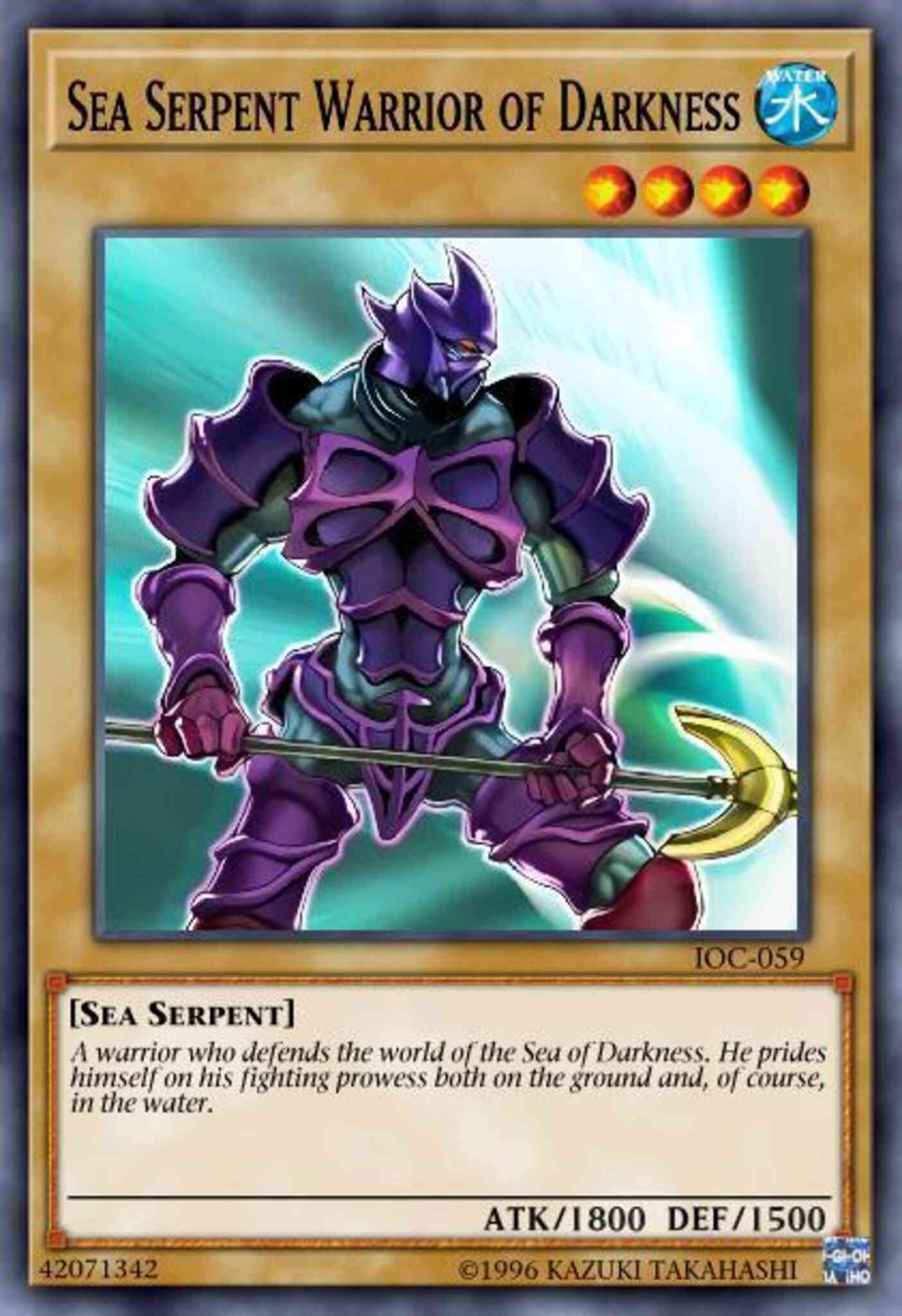 Sea Serpent Warrior of Darkness - DR2-EN060 - Common - Unlimited