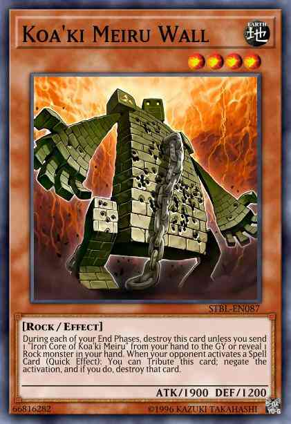 Koa'ki Meiru Wall - BP03-EN081 - Rare - 1st Edition
