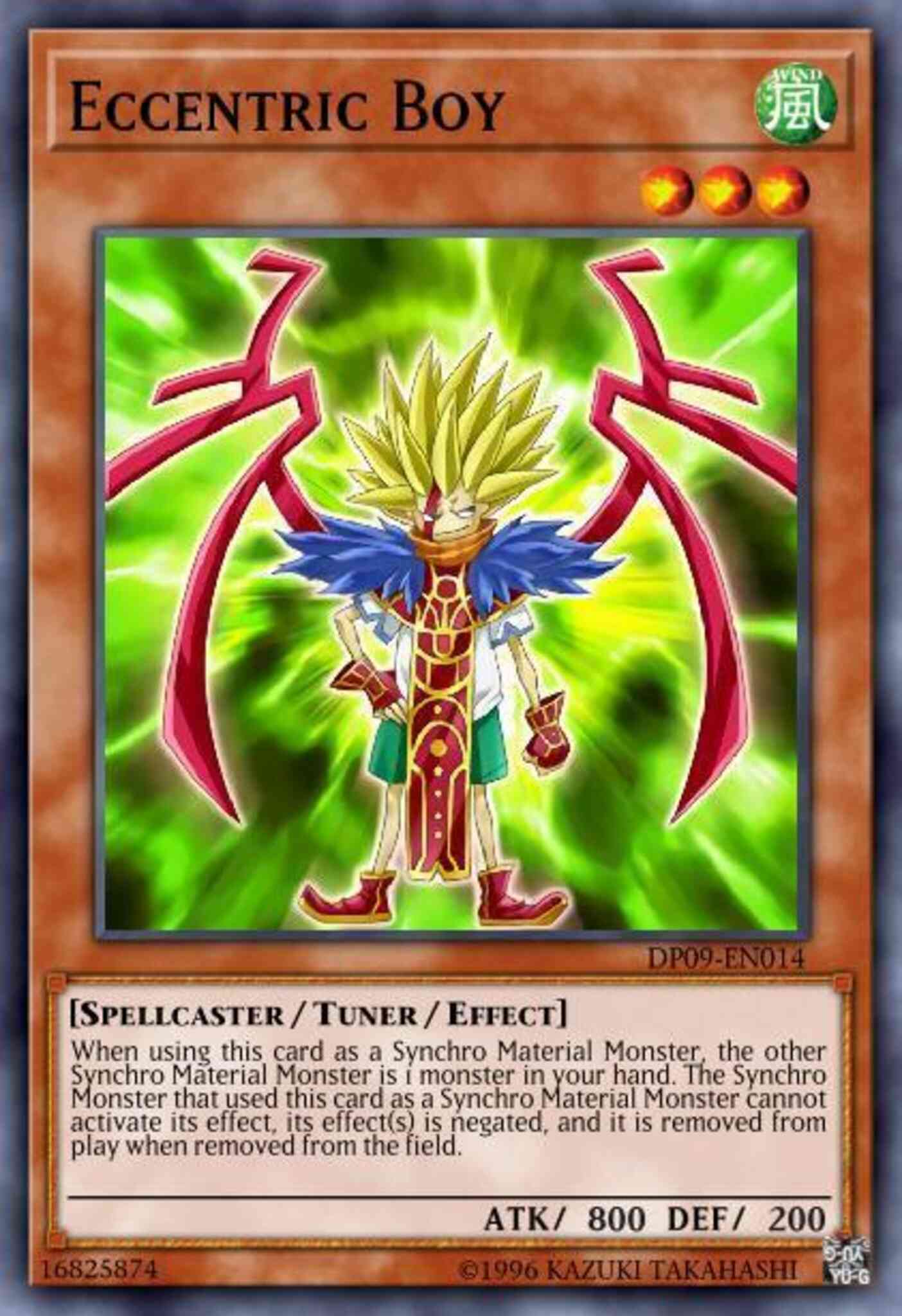 Eccentric Boy - DP09-EN014 - Super Rare - 1st Edition