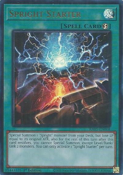 Spright Starter - RA05-EN068 - Ultra Rare - 1st Edition