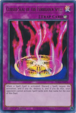 Cursed Seal of the Forbidden Spell - RA03-EN076 - Ultra Rare - 1st Edition