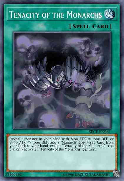 Tenacity of the Monarchs - SECE-EN061 - Rare - Unlimited