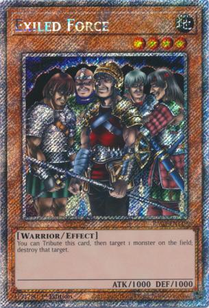 Exiled Force - RA03-EN119 - Platinum Secret Rare - 1st Edition