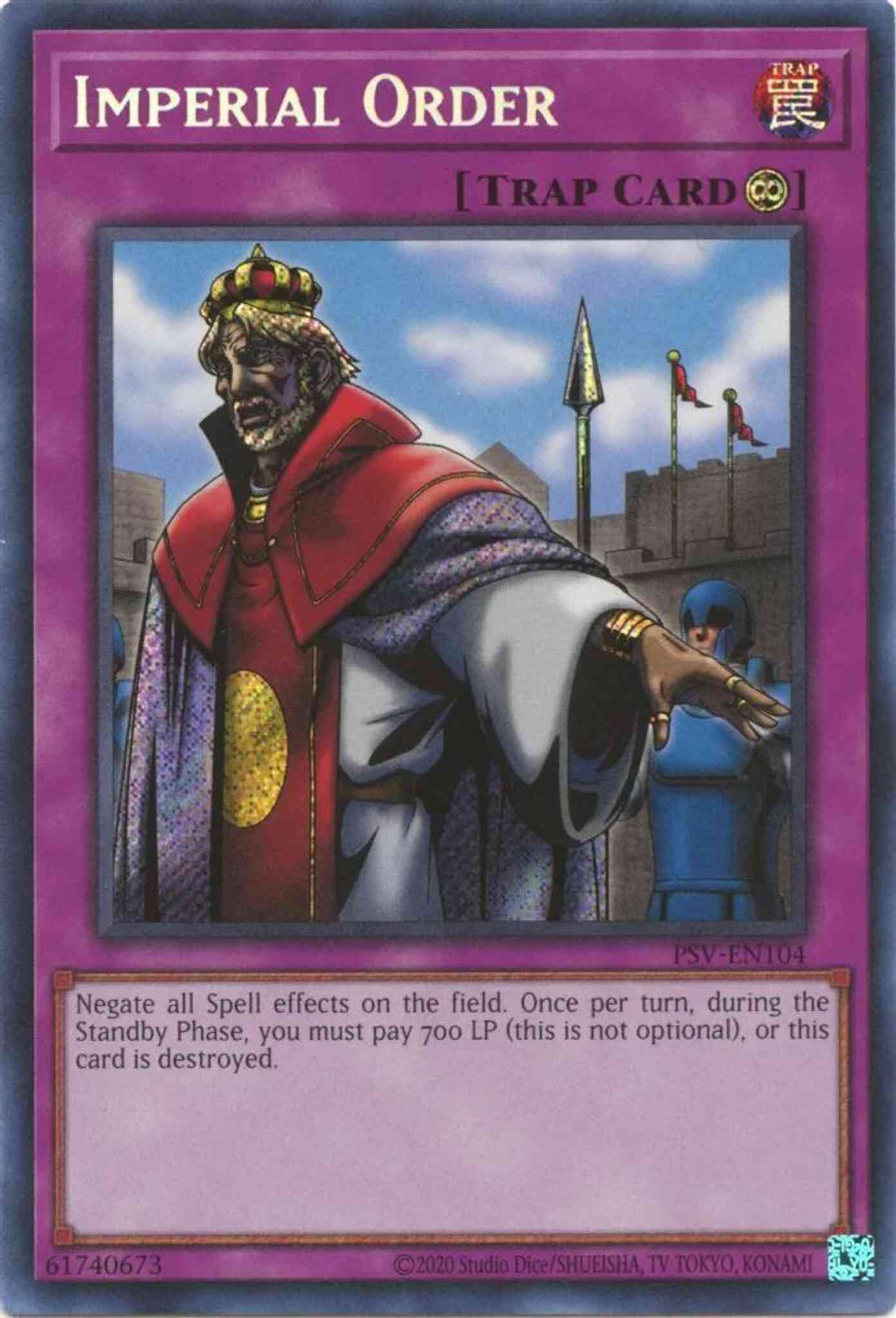 Imperial Order - 25th Anniversary - PSV-EN104 - Secret Rare - Unlimited