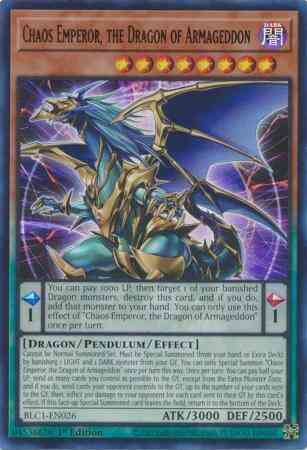 Chaos Emperor, the Dragon of Armageddon - BLC1-EN026 - Ultra Rare - 1st Edition
