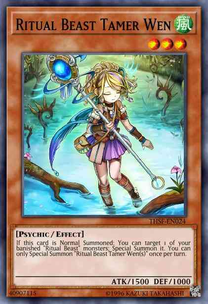 Ritual Beast Tamer Wen - THSF-EN024 - Secret Rare - Unlimited