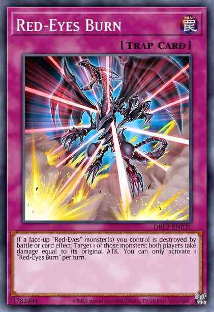 Red-Eyes Burn - DLCS-EN072 - Common - 1st Edition