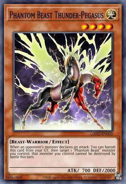 Phantom Beast Thunder-Pegasus - GX02-EN003 - Super Rare - Limited