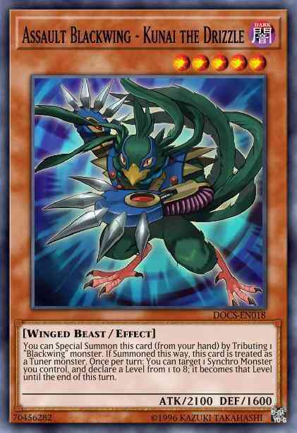 Assault Blackwing - Kunai the Drizzle - DOCS-EN018 - Rare - Unlimited