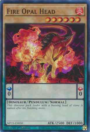 Fire Opal Head - MP23-EN050 - Super Rare - 1st Edition