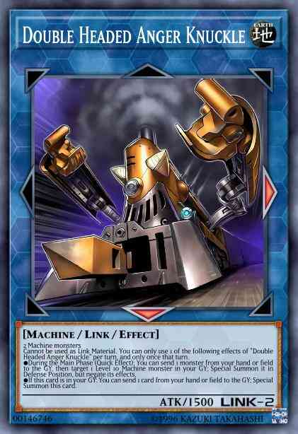 Double Headed Anger Knuckle - BLHR-EN048 - Secret Rare - 1st Edition