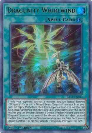 Dragunity Whirlwind - GFTP-EN040 - Ultra Rare - 1st Edition