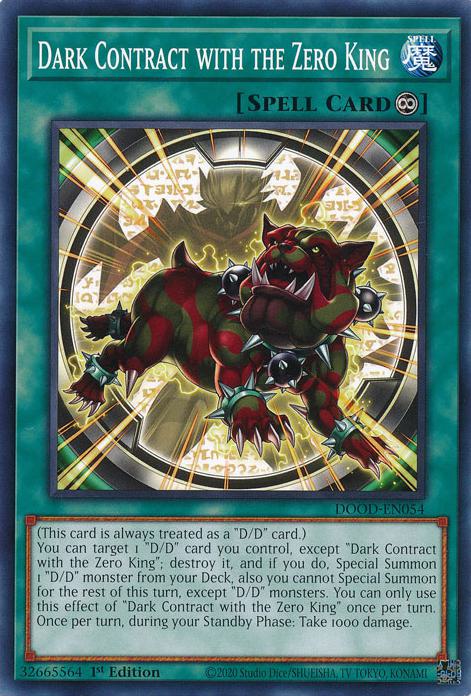 Dark Contract with the Zero King - DOOD-EN054 - Common - 1st Edition