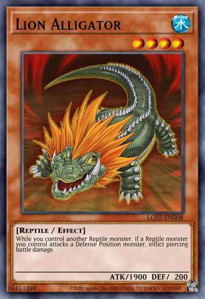 Lion Alligator - BP03-EN089 - Shatterfoil Rare - 1st Edition