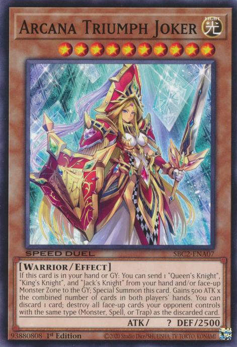Arcana Triumph Joker - SBC2-ENA07 - Common - 1st Edition