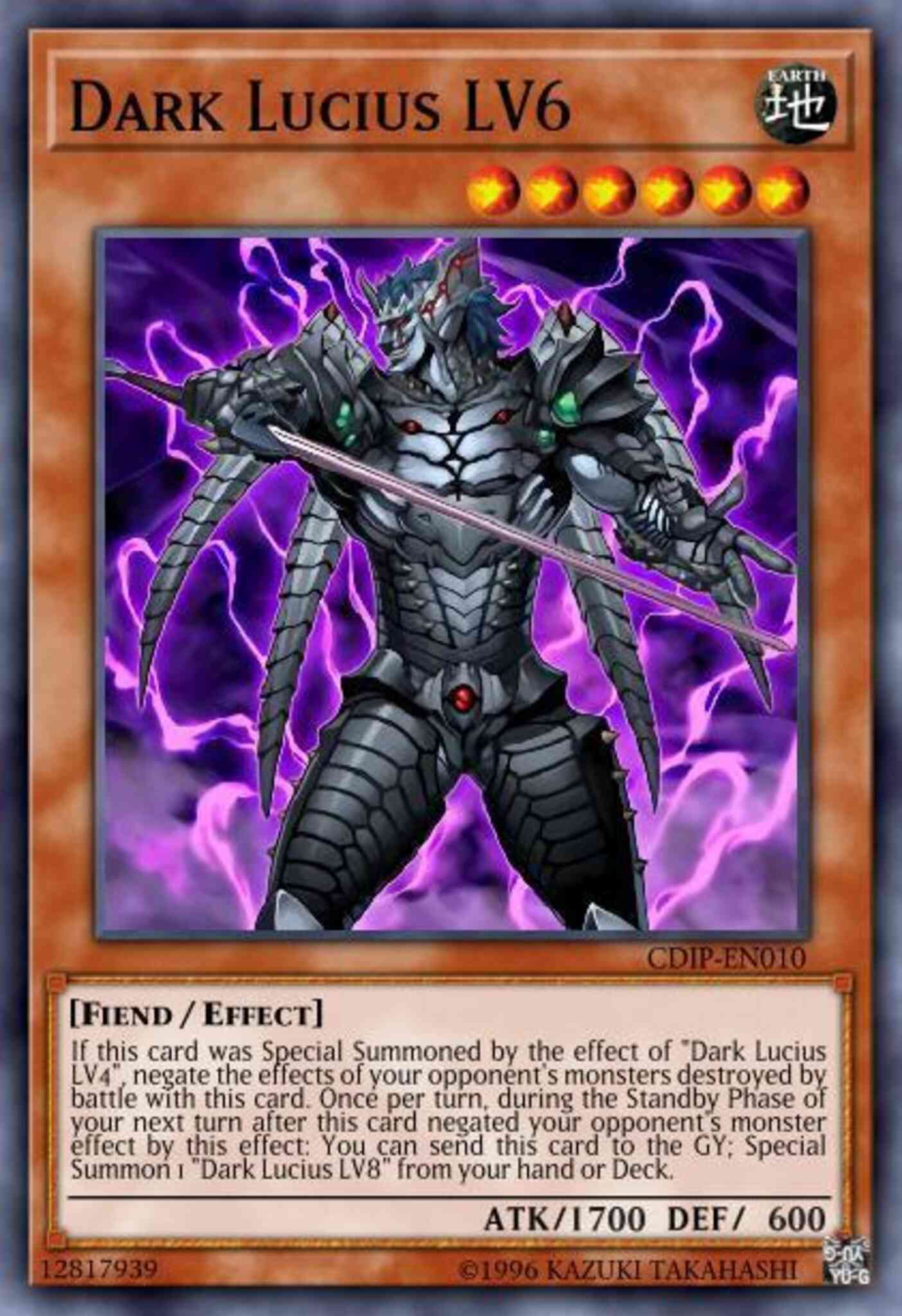 Dark Lucius LV6 - CDIP-EN010 - Ultimate Rare - Unlimited