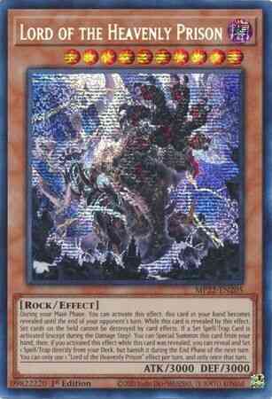 Lord of the Heavenly Prison - MP22-EN205 - Prismatic Secret Rare - 1st Edition